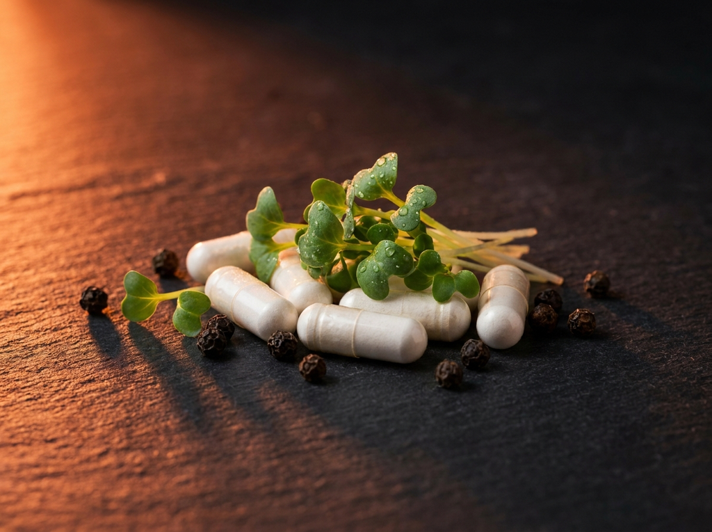 EstroClear vegan capsules with broccoli sprout and black pepper