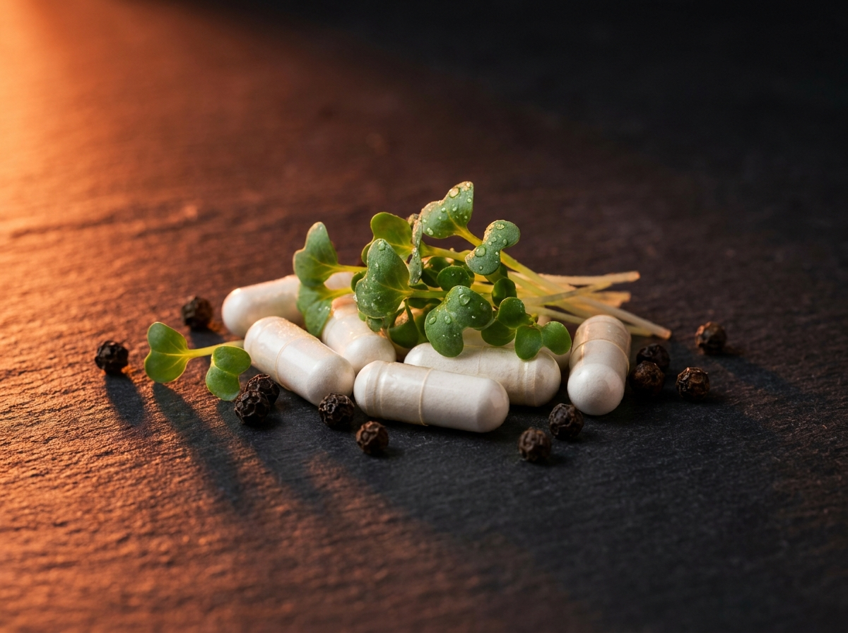 EstroClear vegan capsules with broccoli sprout and black pepper