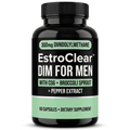 EstroClear™ DIM for Men — 60 capsules black bottle with mint green label